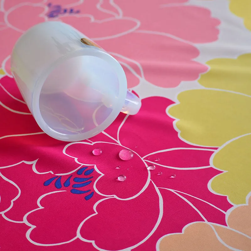 100% Water-Repellent Recycled Fabric - Adeline Klam Peony Rose Design