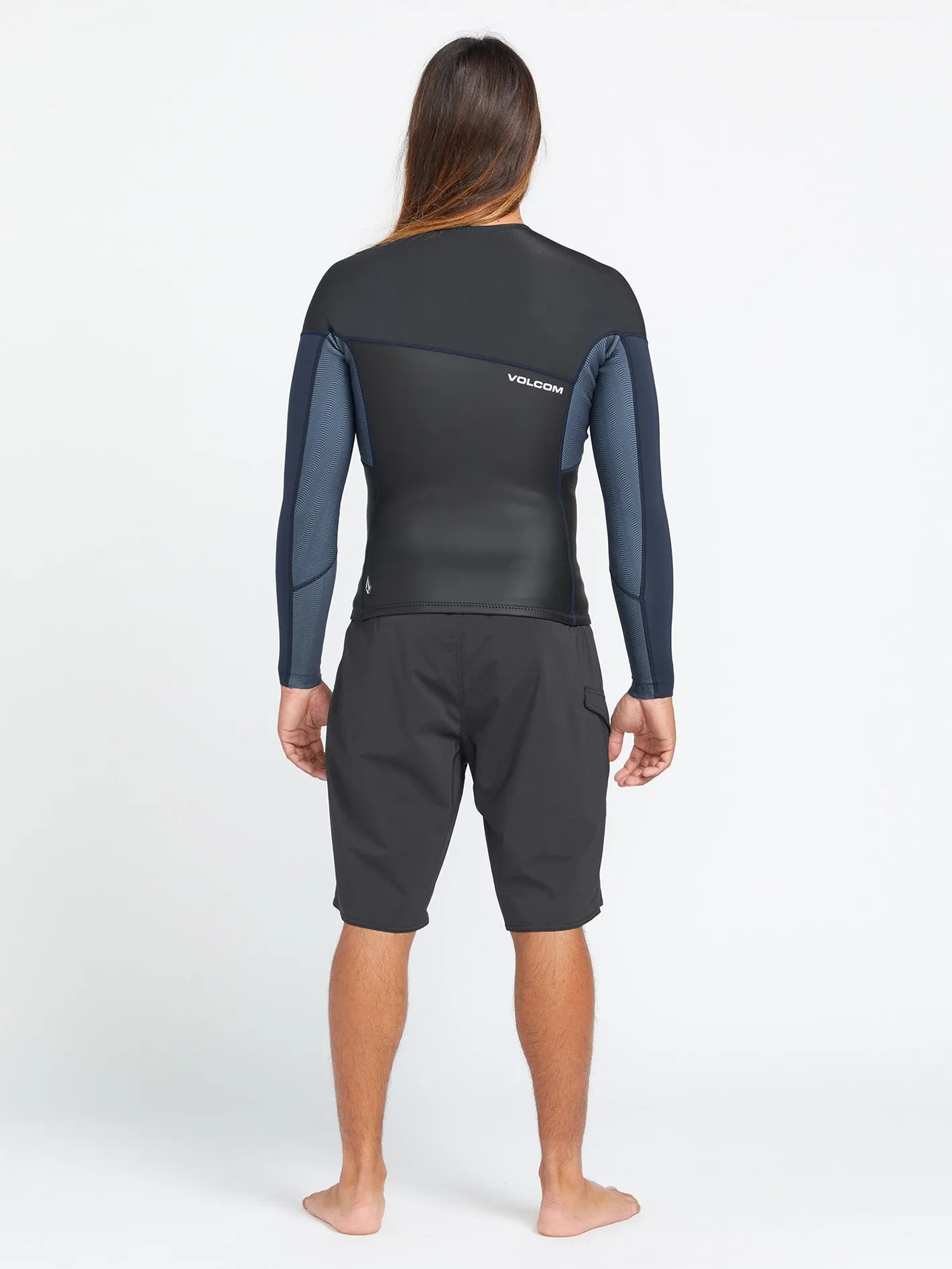 1.5Mm Front Zip Neoprene Top - Charcoal