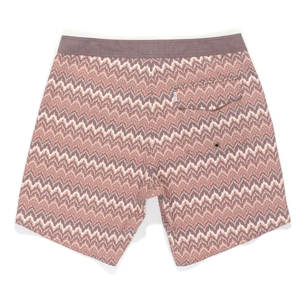 Afends Mens Easyrider - Crochet - Fixed Waist Board Short