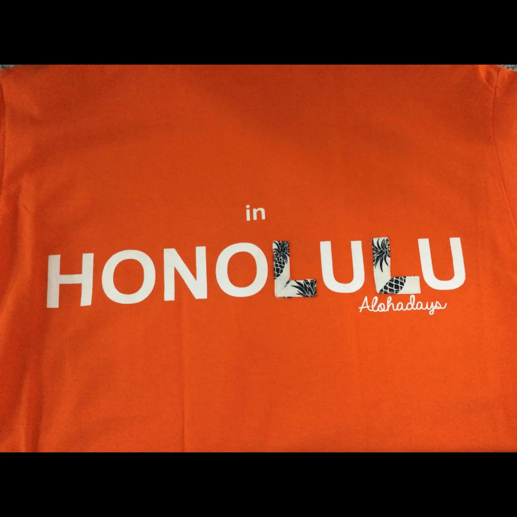 Aloha Days Surf in Honolulu Made in Hawaii XS-XL Orange Color