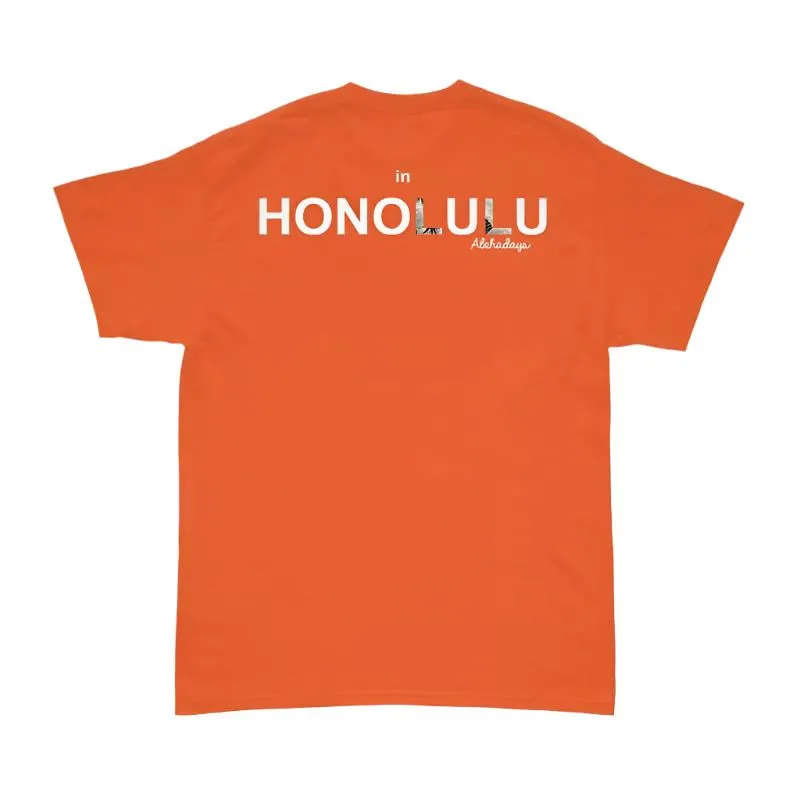 Aloha Days Surf in Honolulu Made in Hawaii XS-XL Orange Color