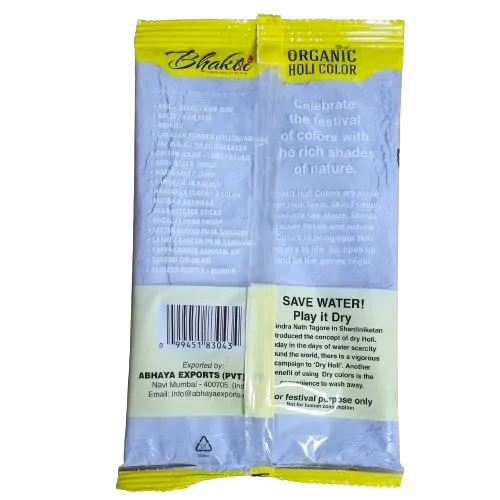 Bhakti Organic Holi Blue Color - 7oz Pack