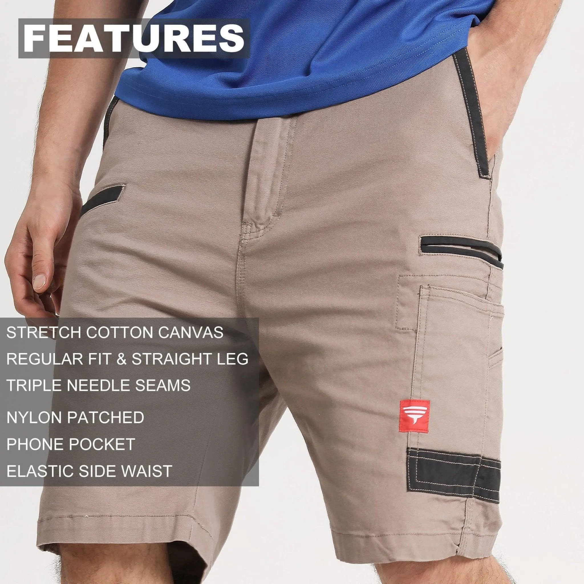 Big Bee BRUMBY Work Shorts, Stretch Cotton