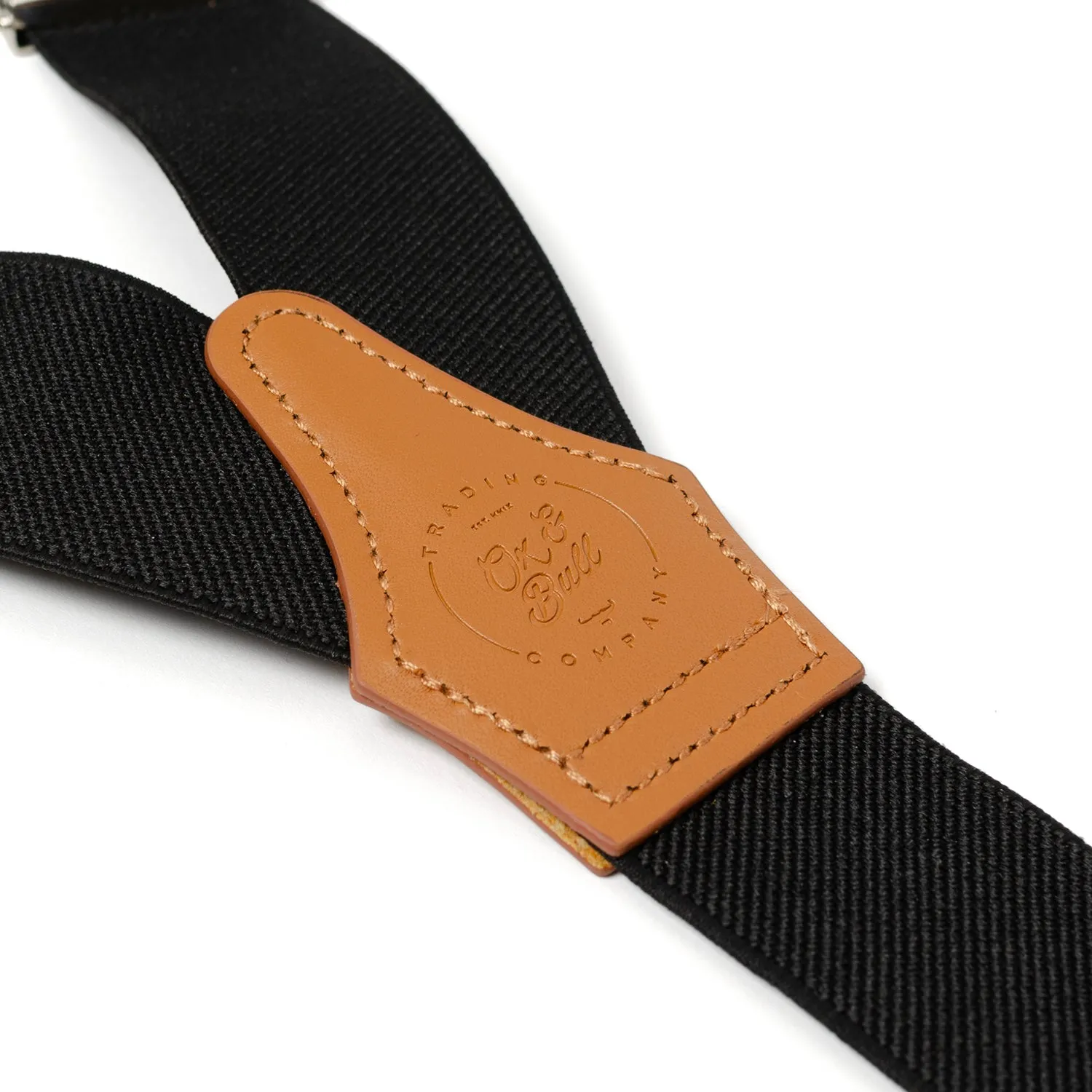 Black Clip Suspenders