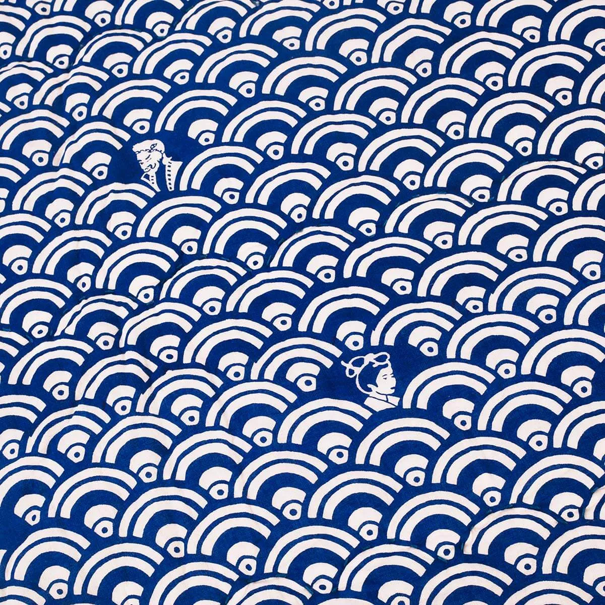 Blue Festival Baby Quilt
