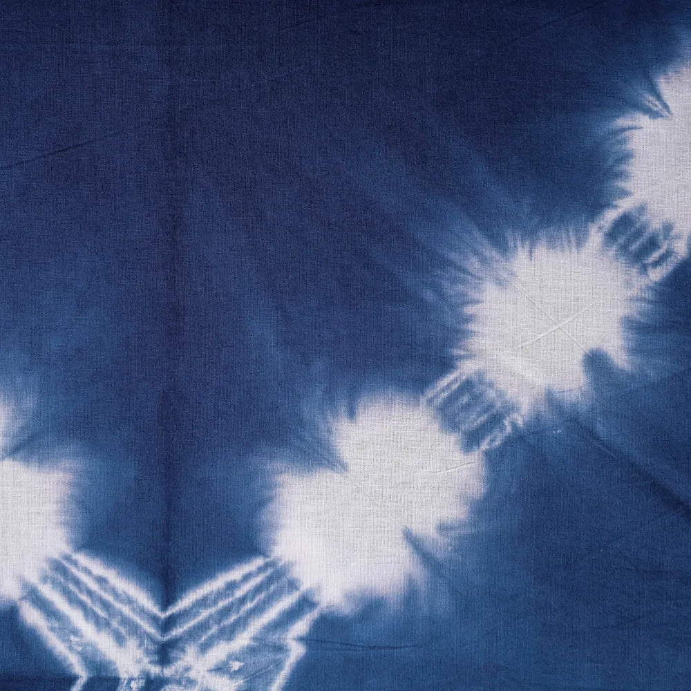 Blue - Shibori Tie-Dye Pure Cotton Fabric