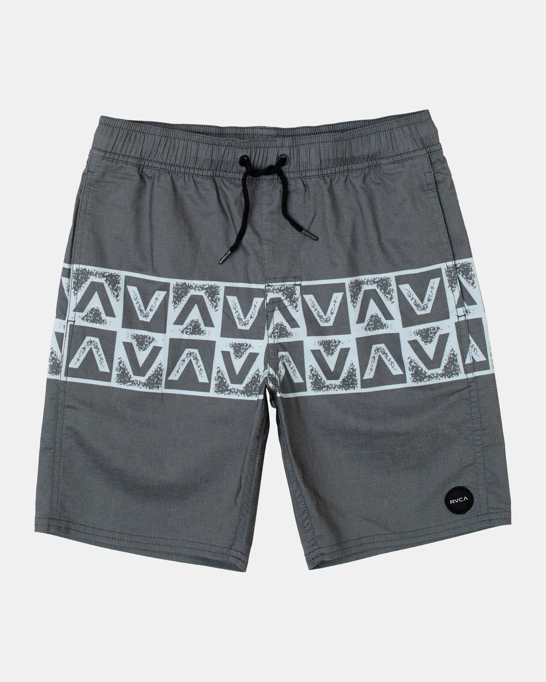 Boys Barnes Elastic Waist 16" Boardshorts - Black Band