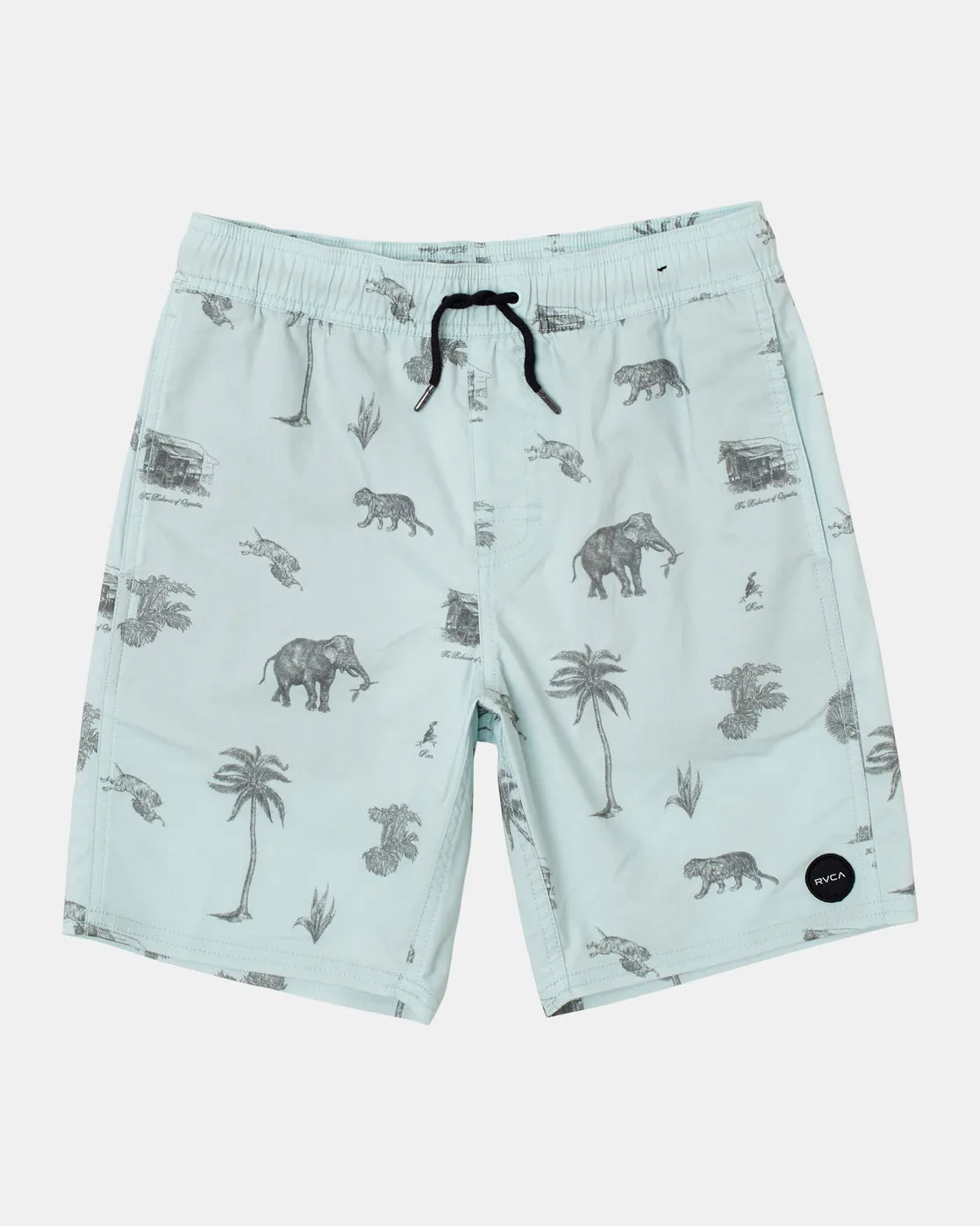 Boys Barnes Elastic Waist 16" Boardshorts - Cool Blue