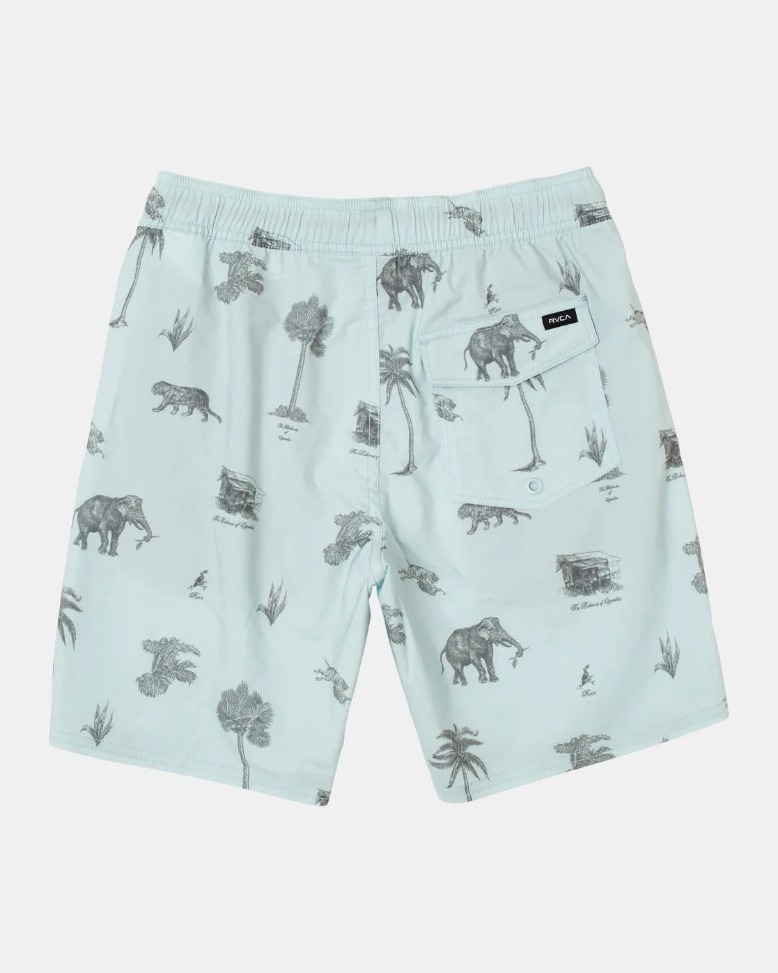 Boys Barnes Elastic Waist 16" Boardshorts - Cool Blue