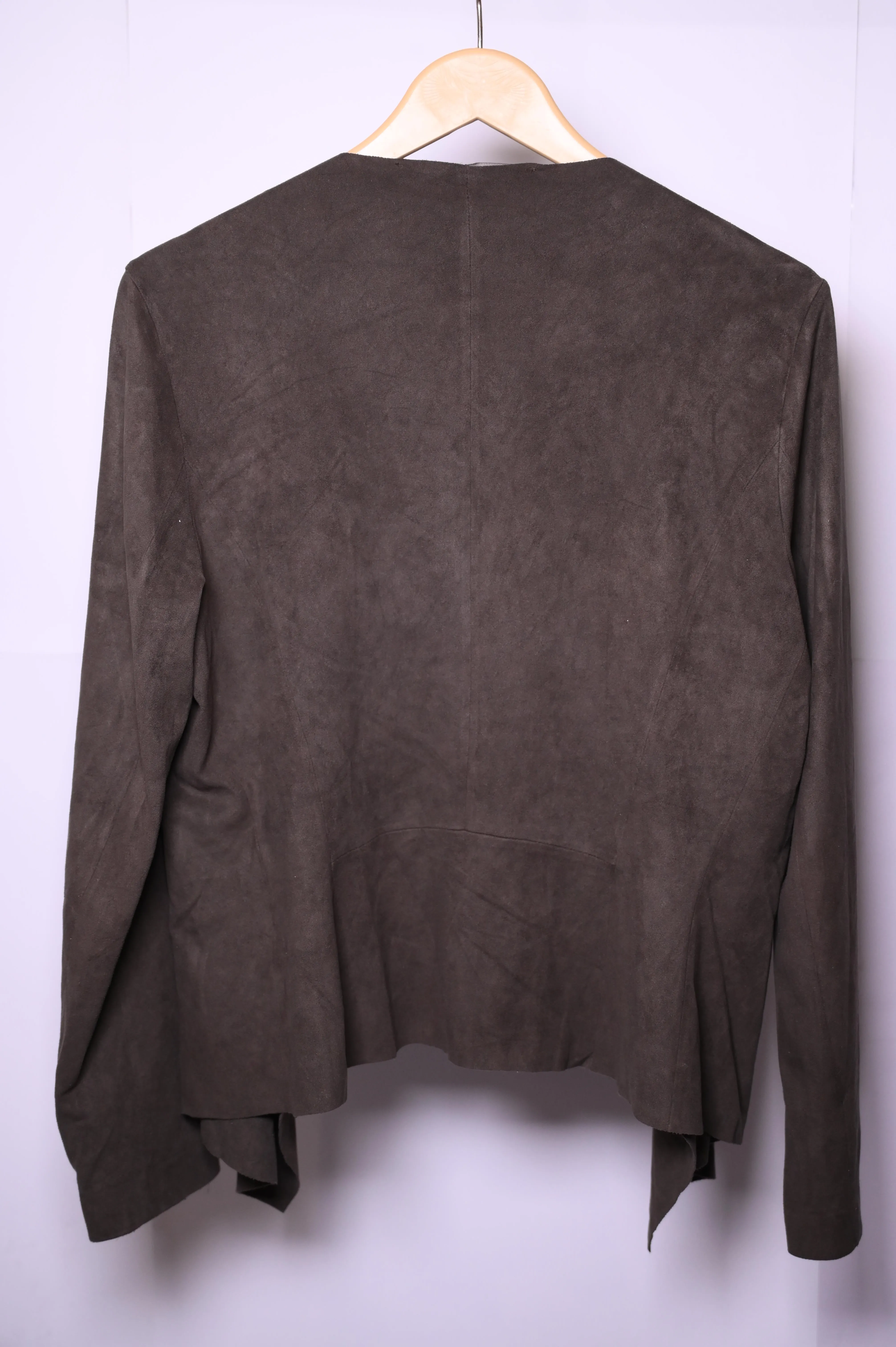 Brown Polyester Shrug By Zara