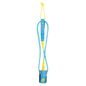 Creatures of Leisure 5ft Comp Leash - White/Cyan