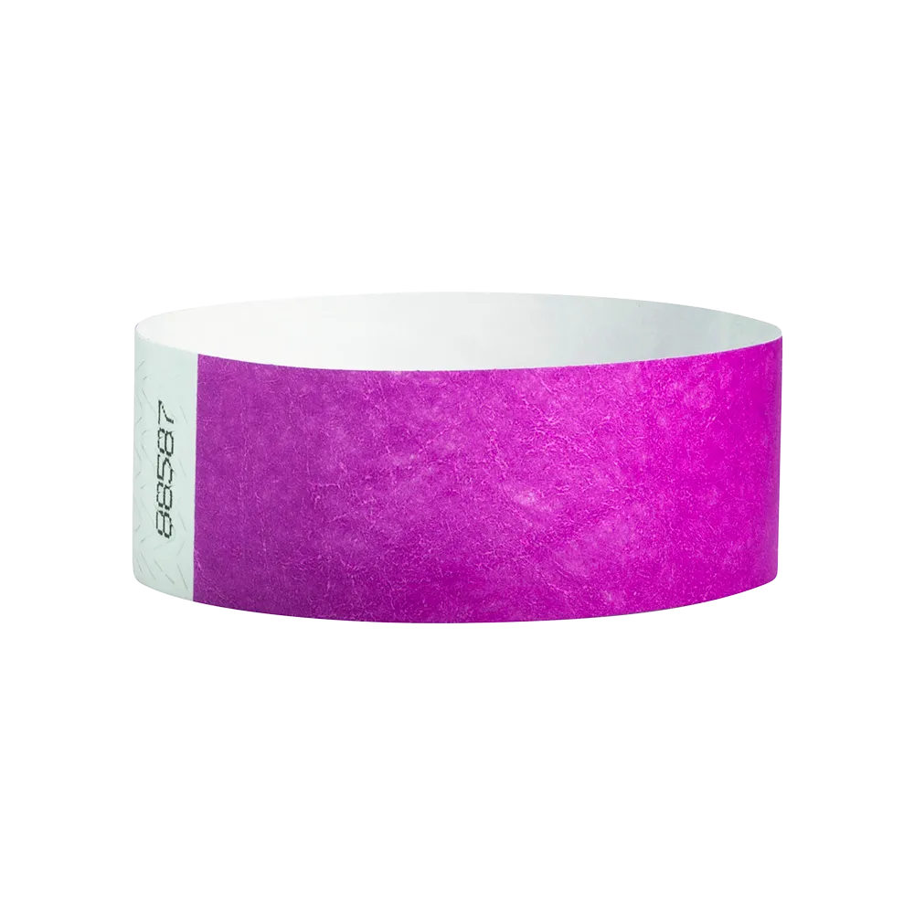 Custom 1" Tyvek Alternative Solid Color Wristbands
