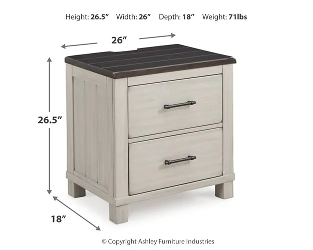 Darborn King Panel Bed with Mirrored Dresser and Nightstand