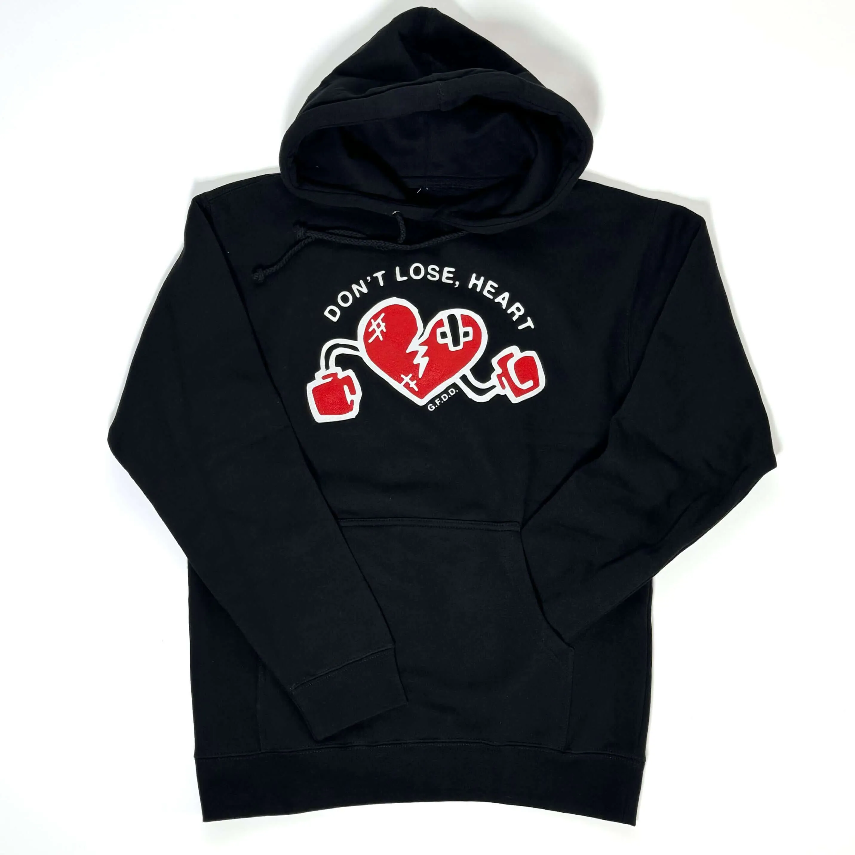 Don't Lose, Heart Hoodie Black