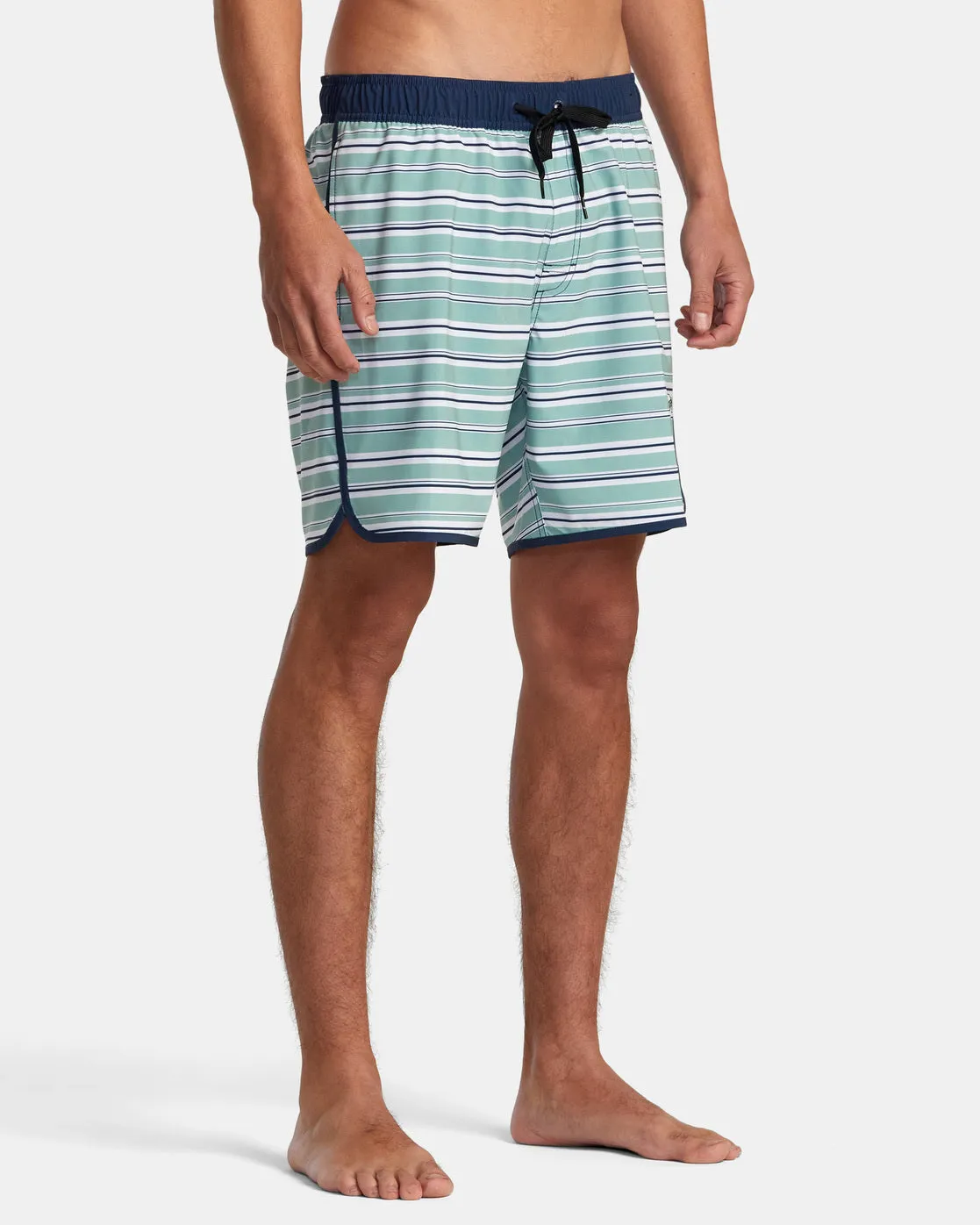 Eastern Elastic Waist 17" Boardshorts - Green Haze