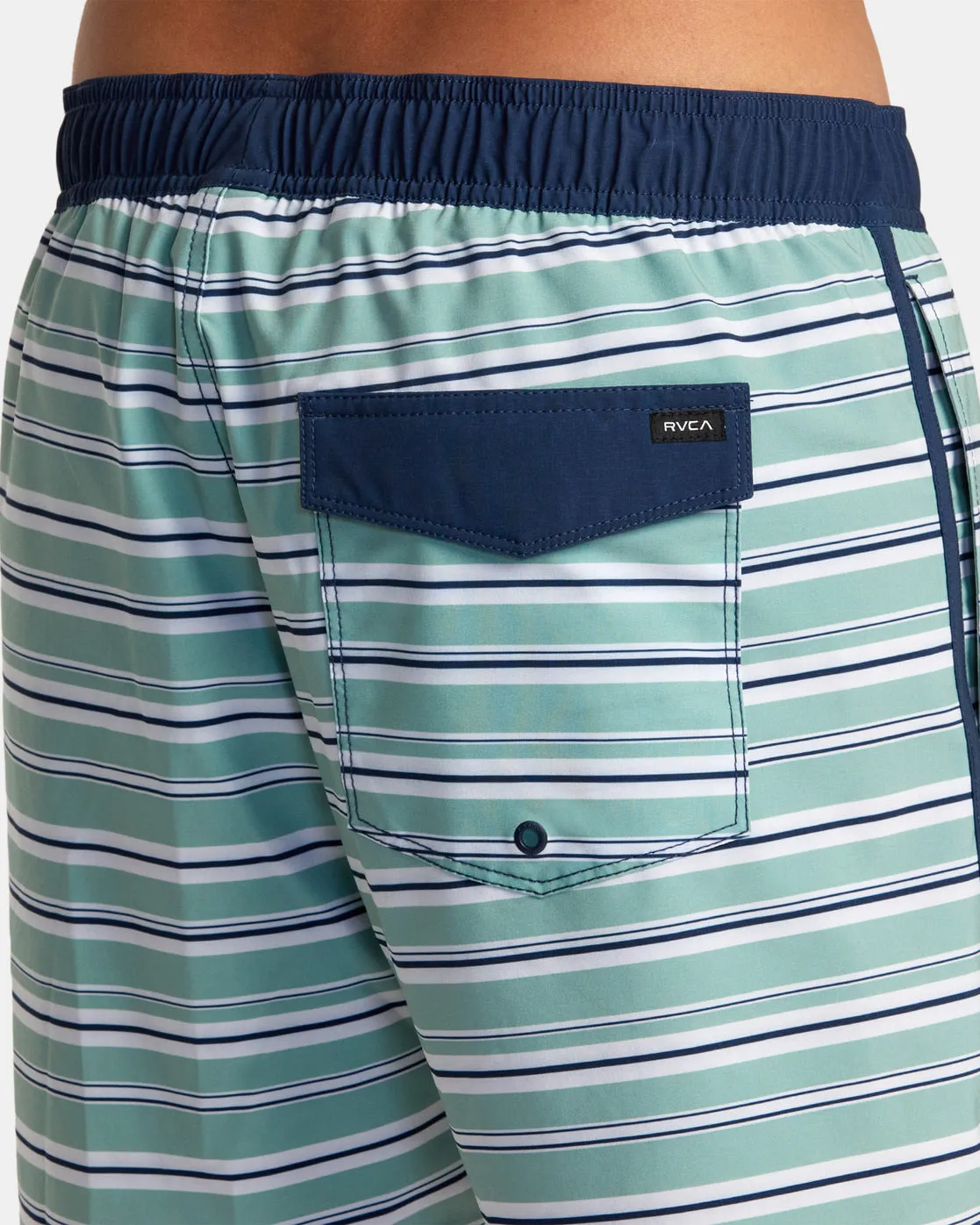 Eastern Elastic Waist 17" Boardshorts - Green Haze