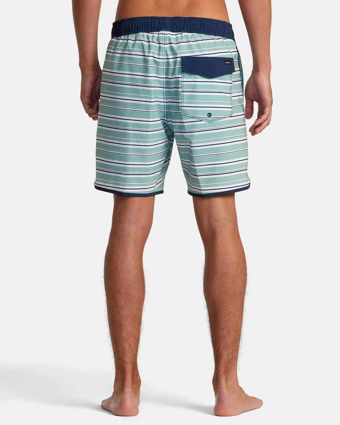 Eastern Elastic Waist 17" Boardshorts - Green Haze