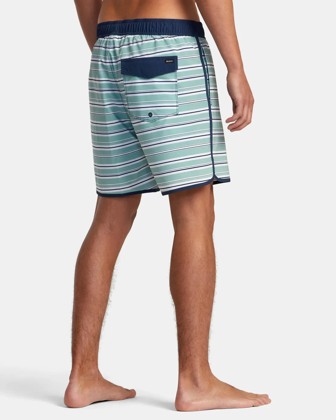 Eastern Elastic Waist 17" Boardshorts - Green Haze