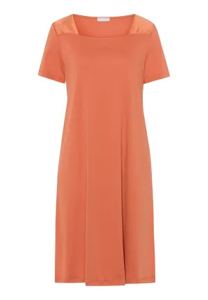 Emma Silk Accented Cotton Nightgown | Apricot Brandy 74921-2294