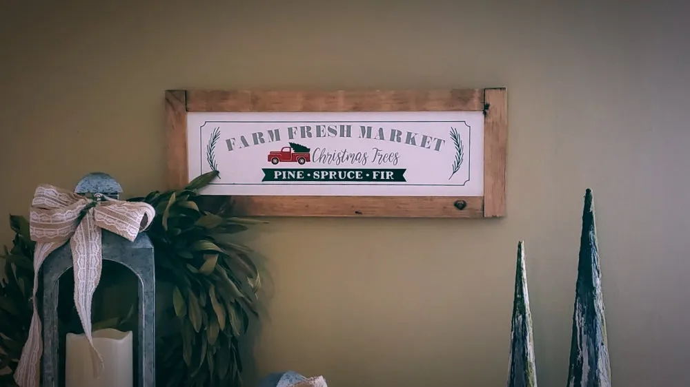 Farm Fresh Christmas Trees Sign | Farmhouse Style | 2 Feet Long