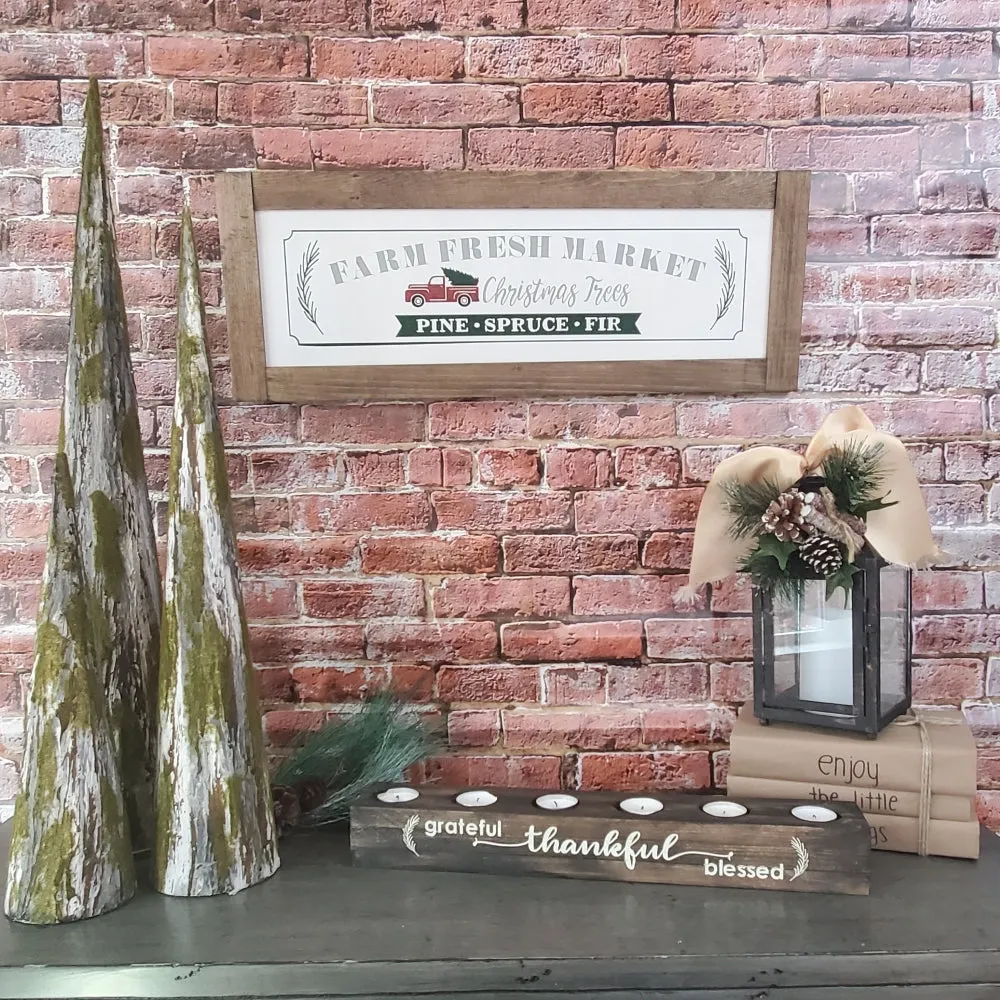 Farm Fresh Christmas Trees Sign | Farmhouse Style | 2 Feet Long