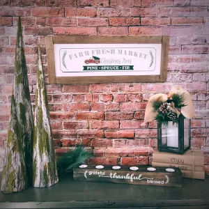 Farm Fresh Christmas Trees Sign | Farmhouse Style | 2 Feet Long