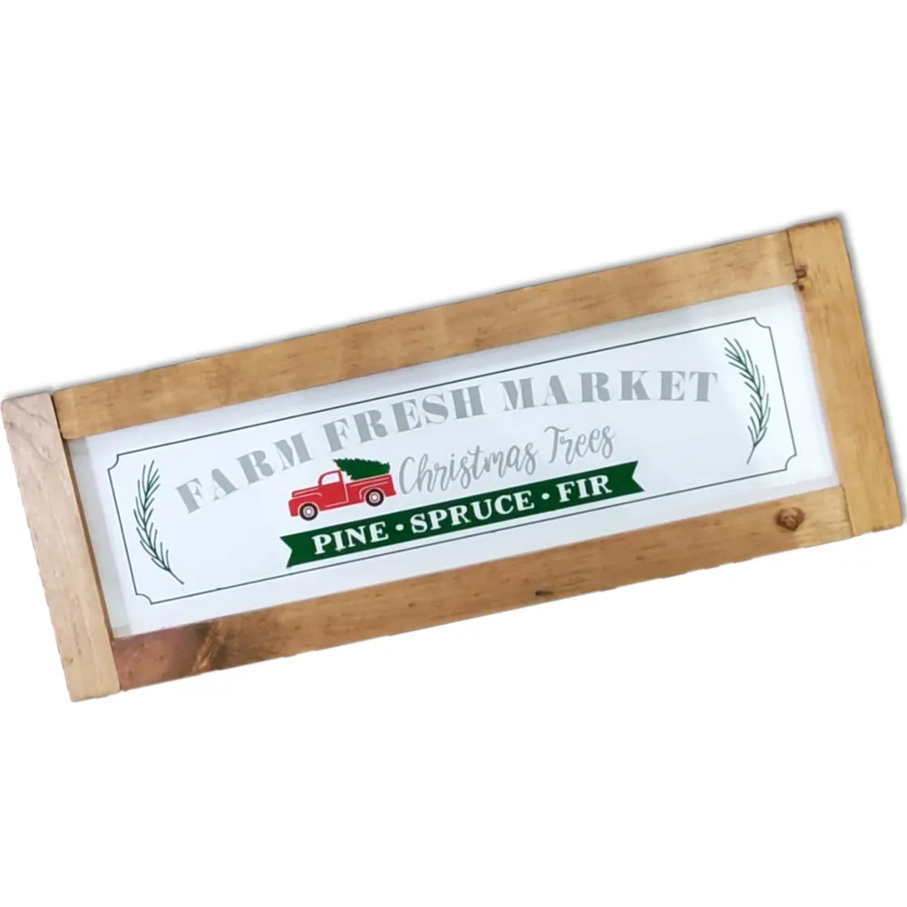 Farm Fresh Christmas Trees Sign | Farmhouse Style | 2 Feet Long