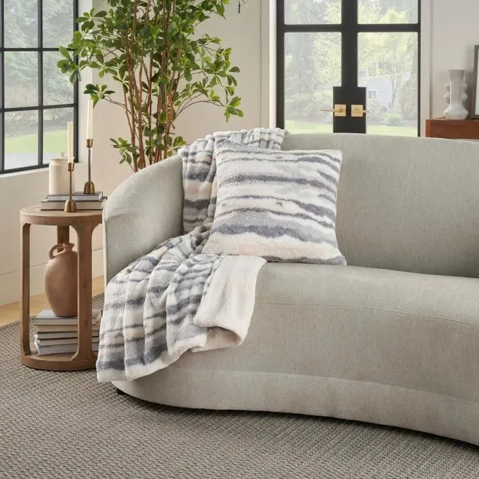 Faux Fur RD520 Blue Throw Blanket