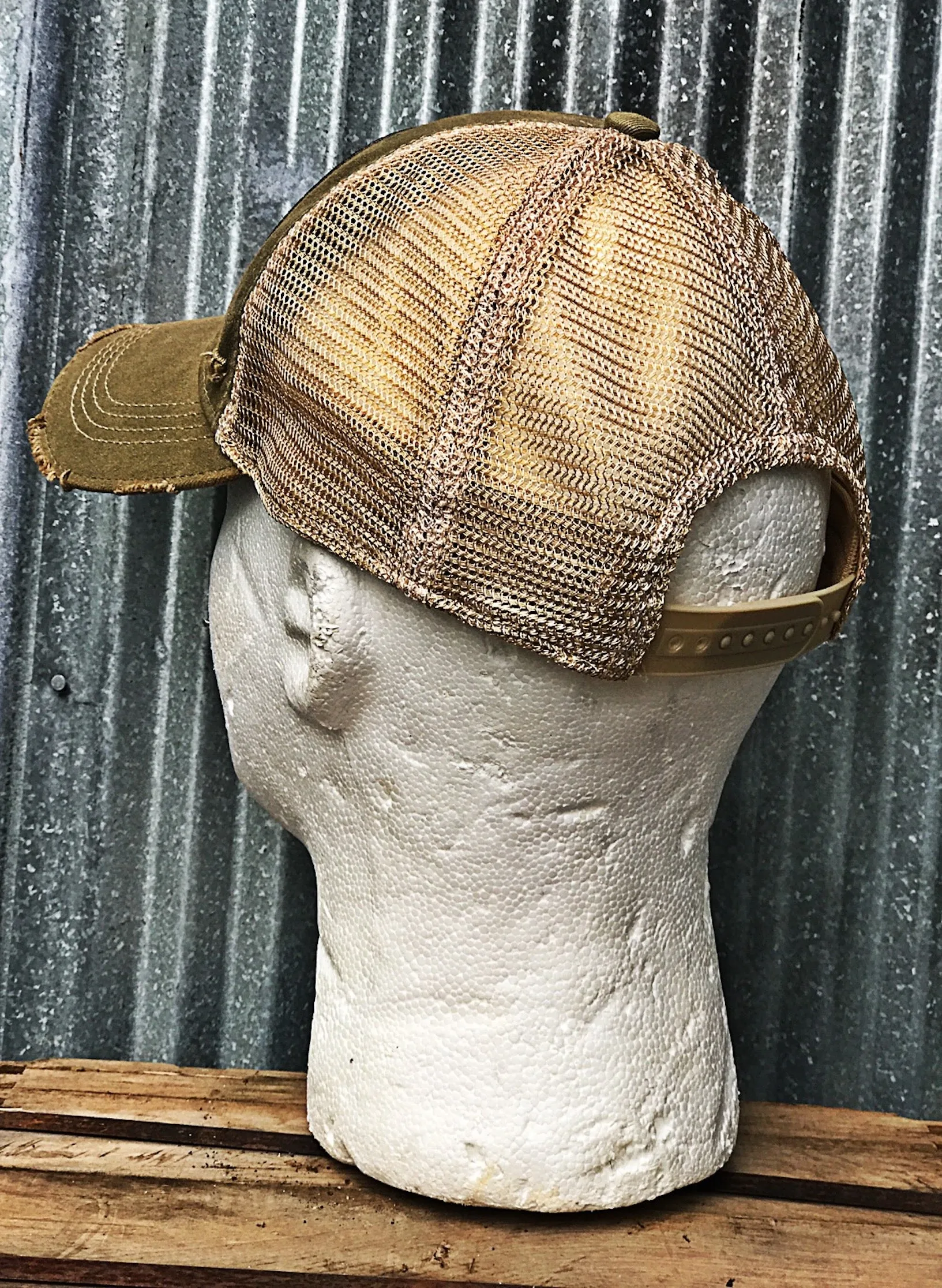 Friends Of Smokey Bear Hat- Distressed Sage Green Snapback