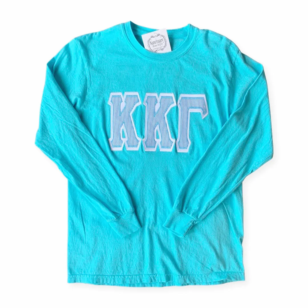 KAPPA KAPPA GAMMA DOUBLE APPLIQUE LONG SLEEVE