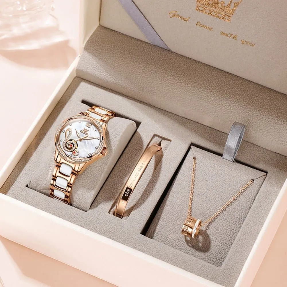 Ladies Watches Bracelet Gift Set