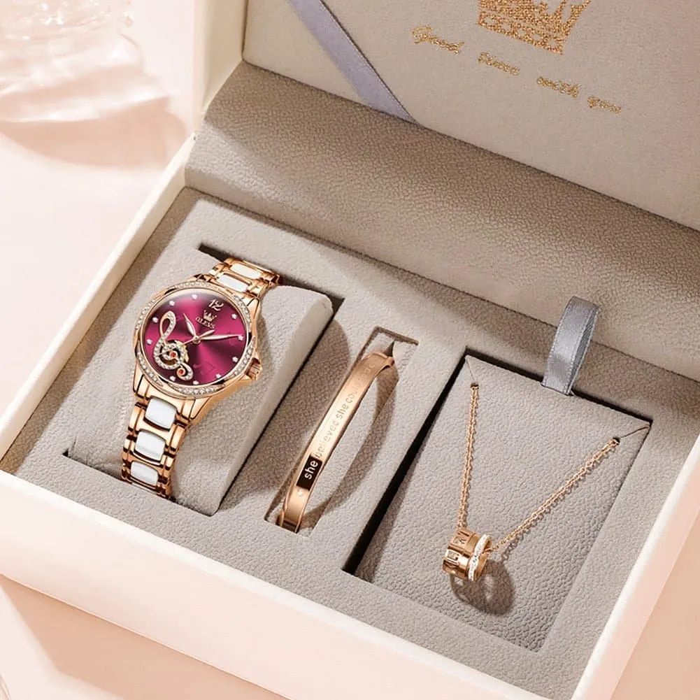 Ladies Watches Bracelet Gift Set