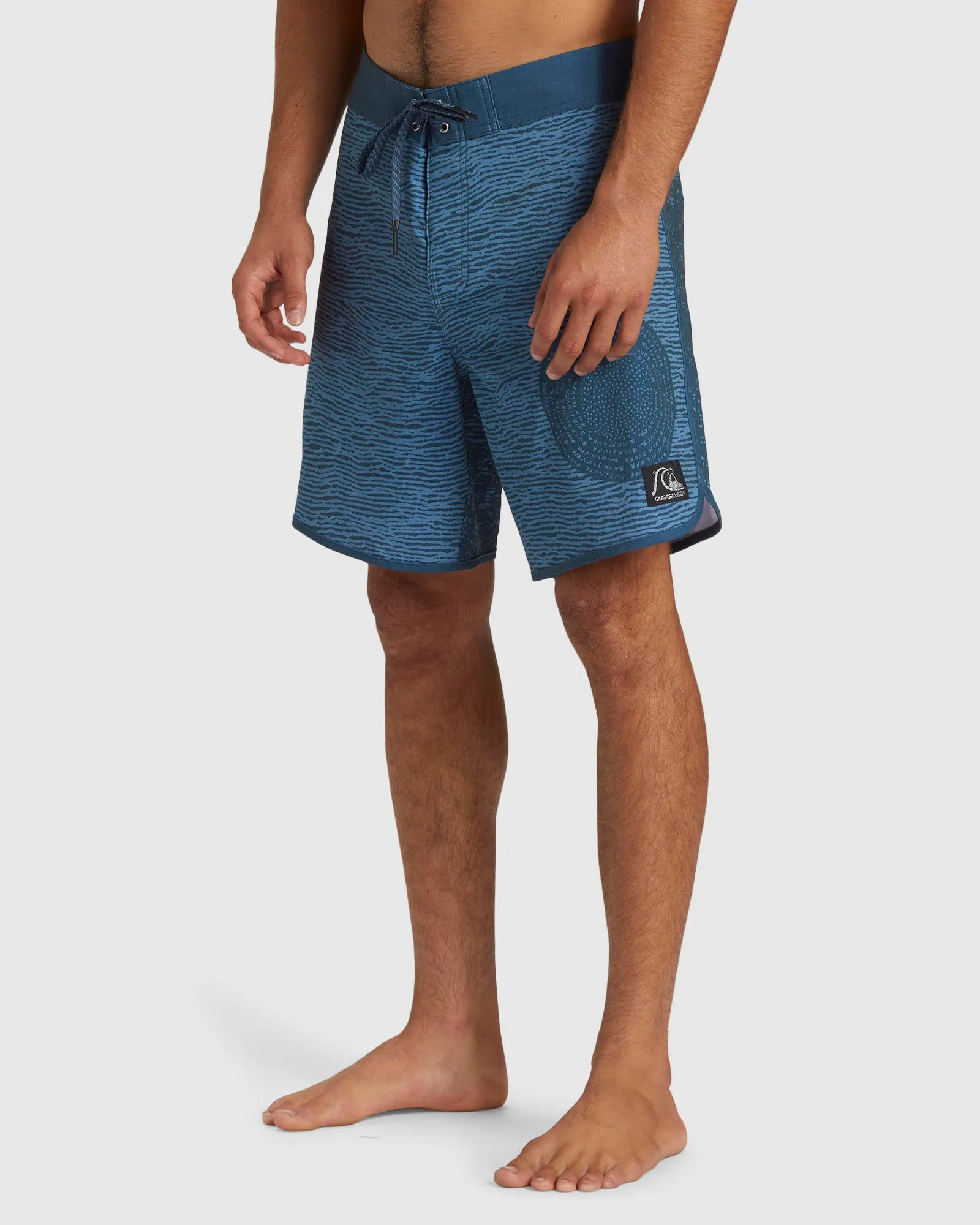 Mens Scallop Blank Canvas 18" Boardshorts