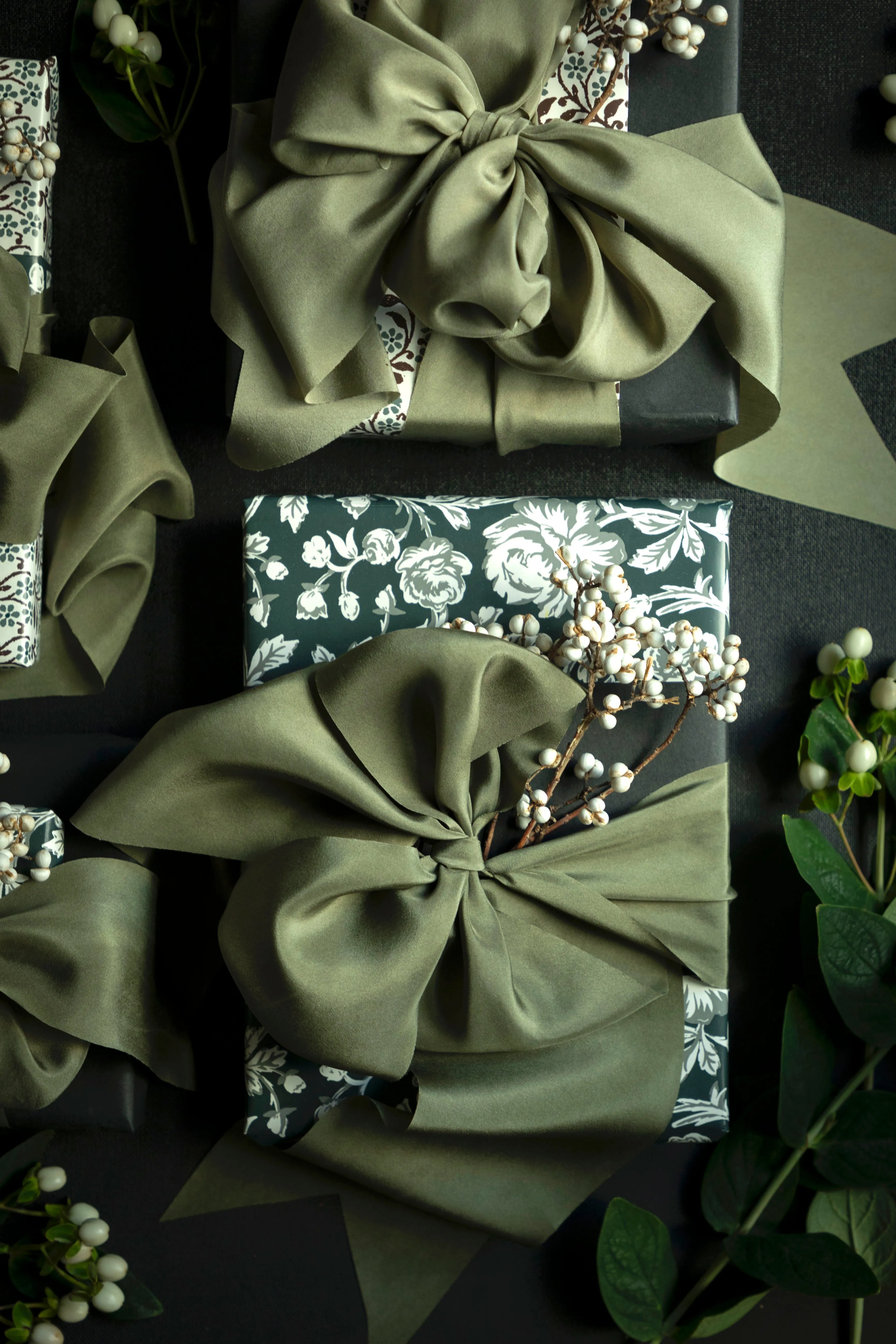 Olive Silk Ribbon