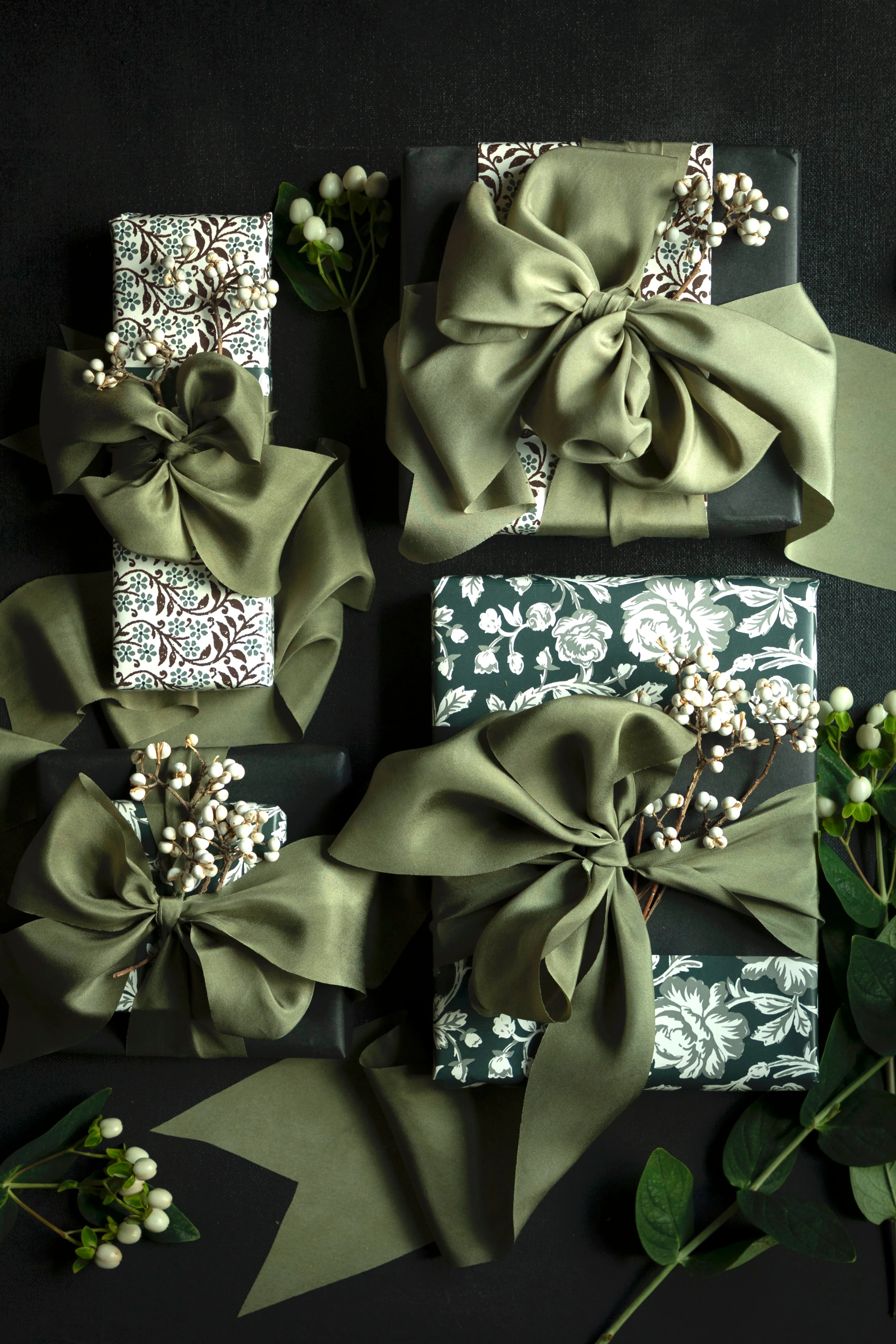 Olive Silk Ribbon