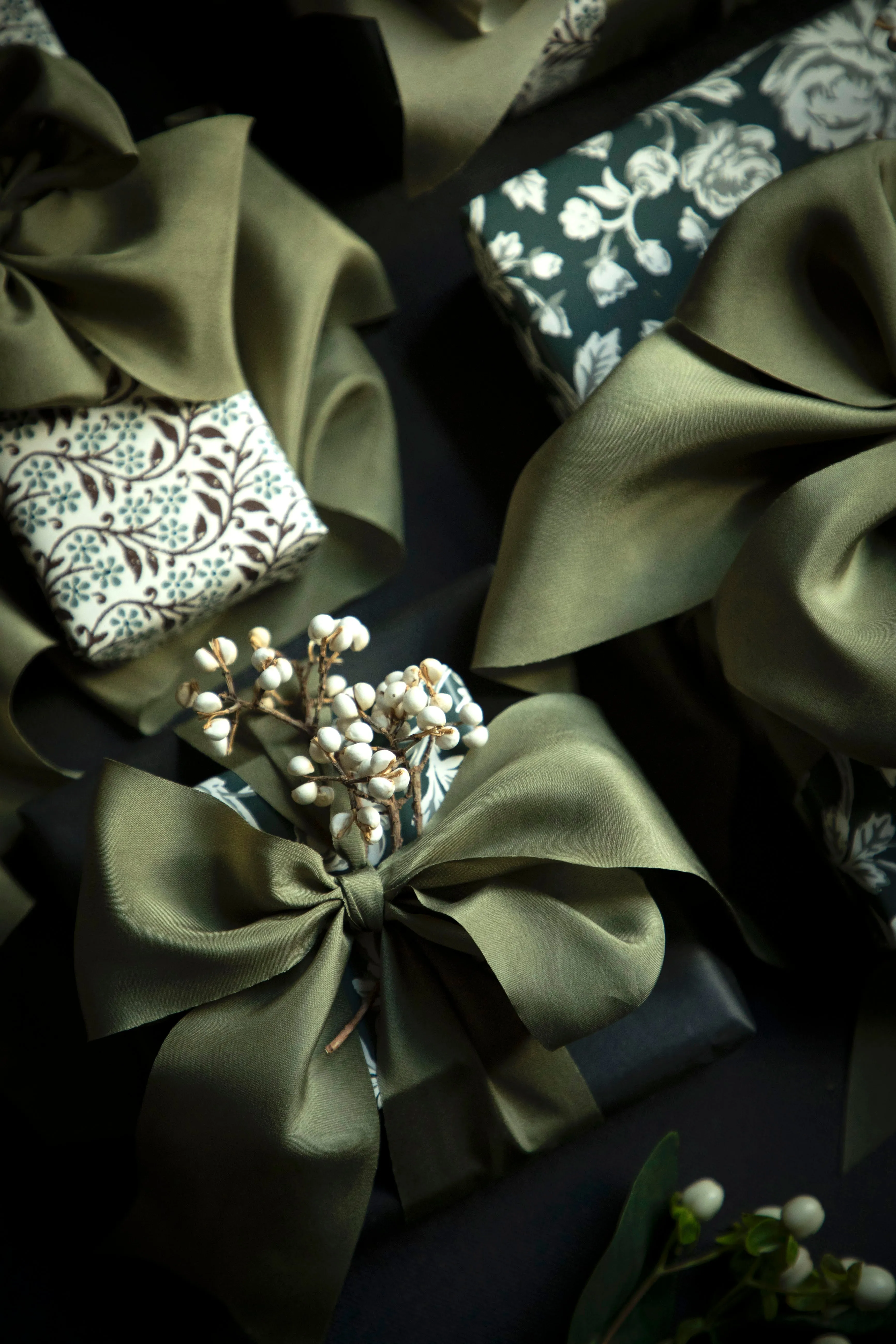 Olive Silk Ribbon