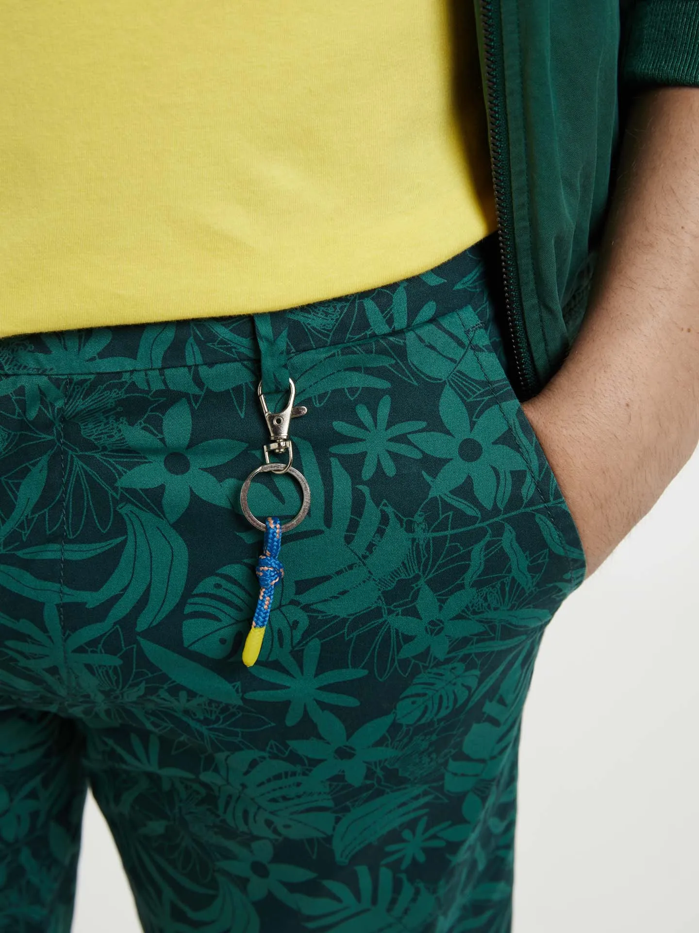 Printed Slim Fit Bermuda