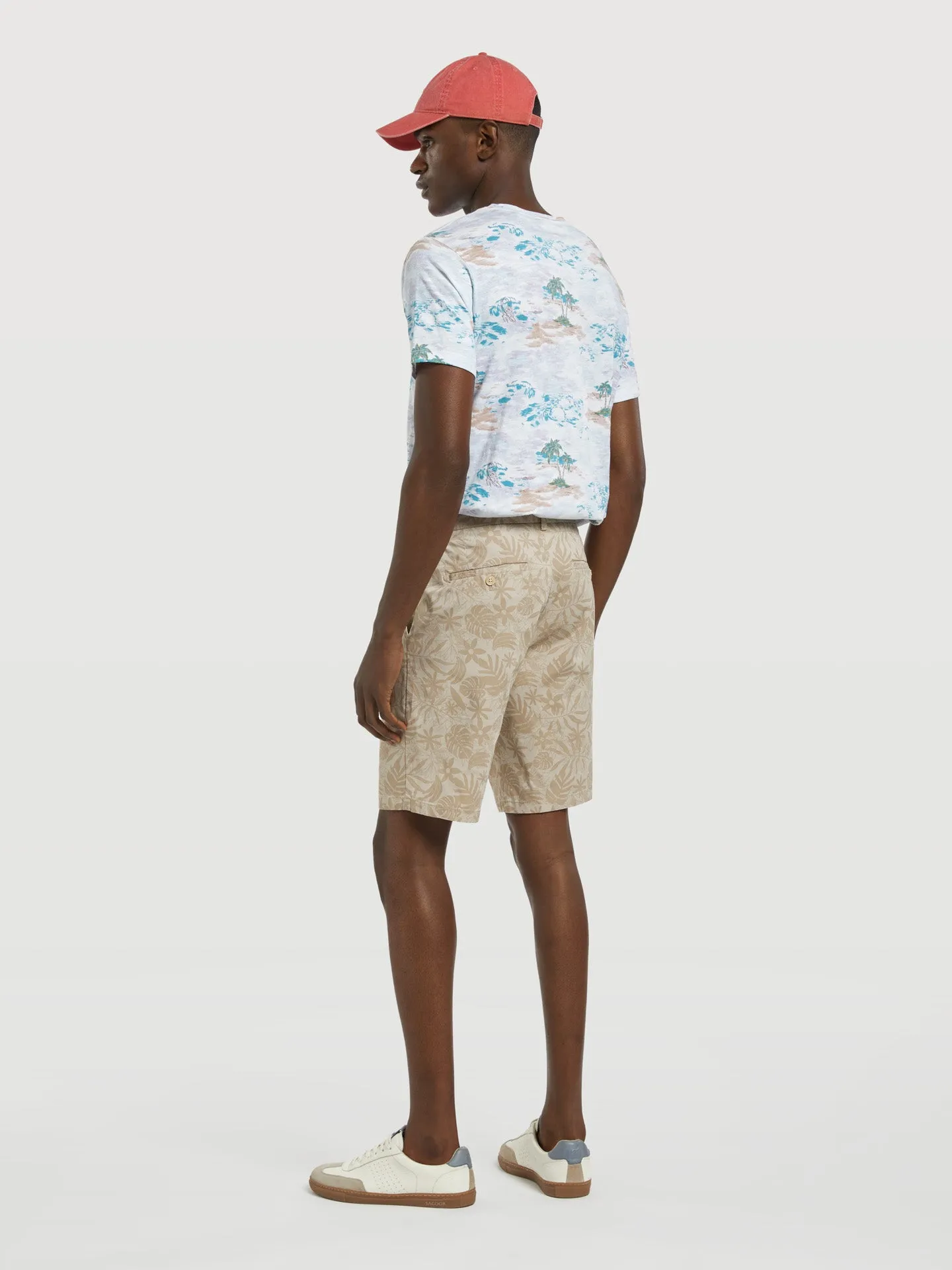 Printed Slim Fit Bermuda