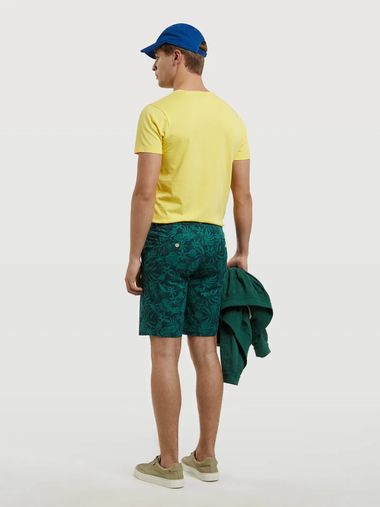 Printed Slim Fit Bermuda