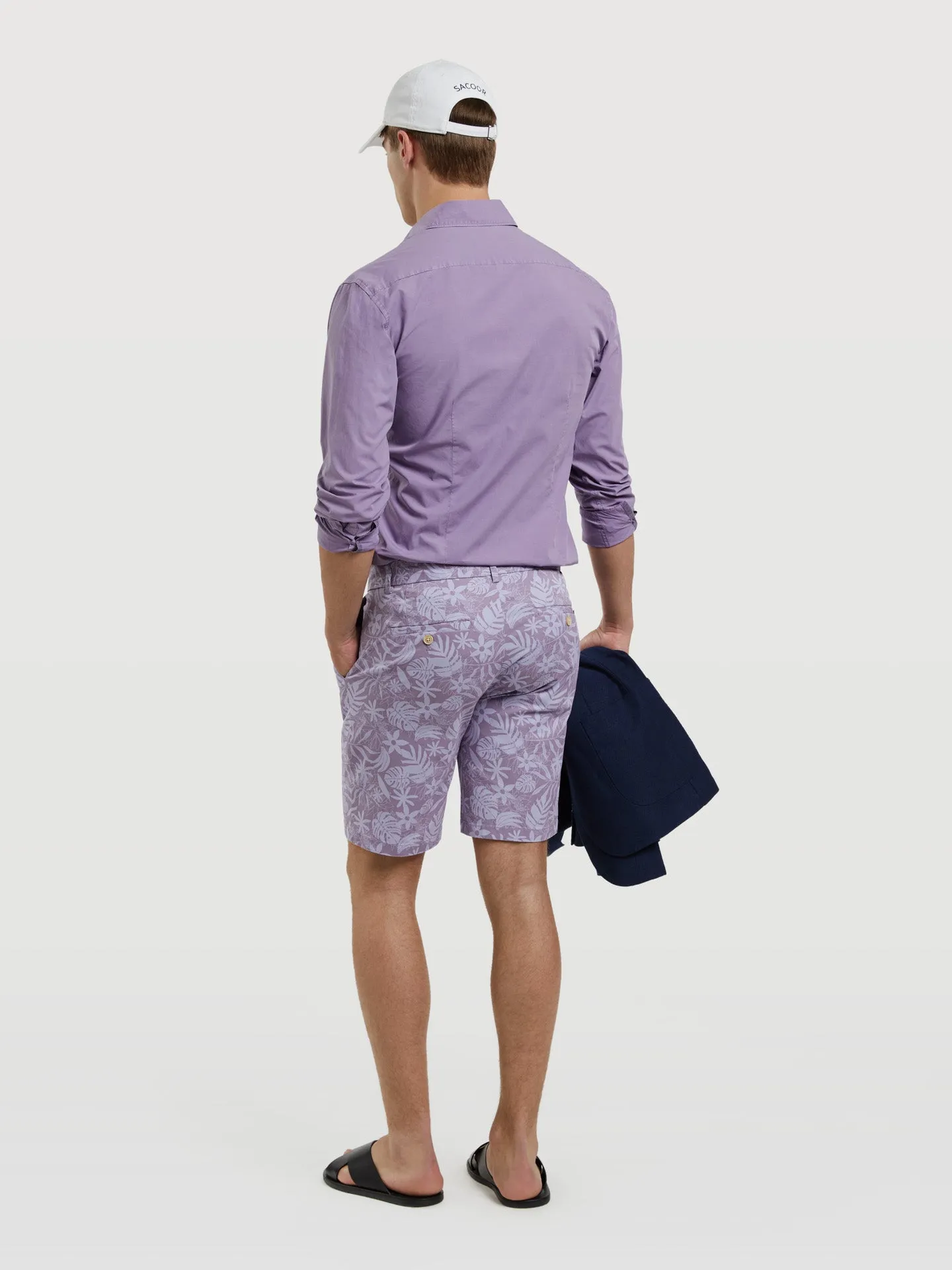 Printed Slim Fit Bermuda
