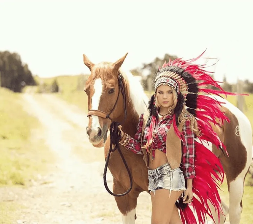 Red War Bonnet - 130cm