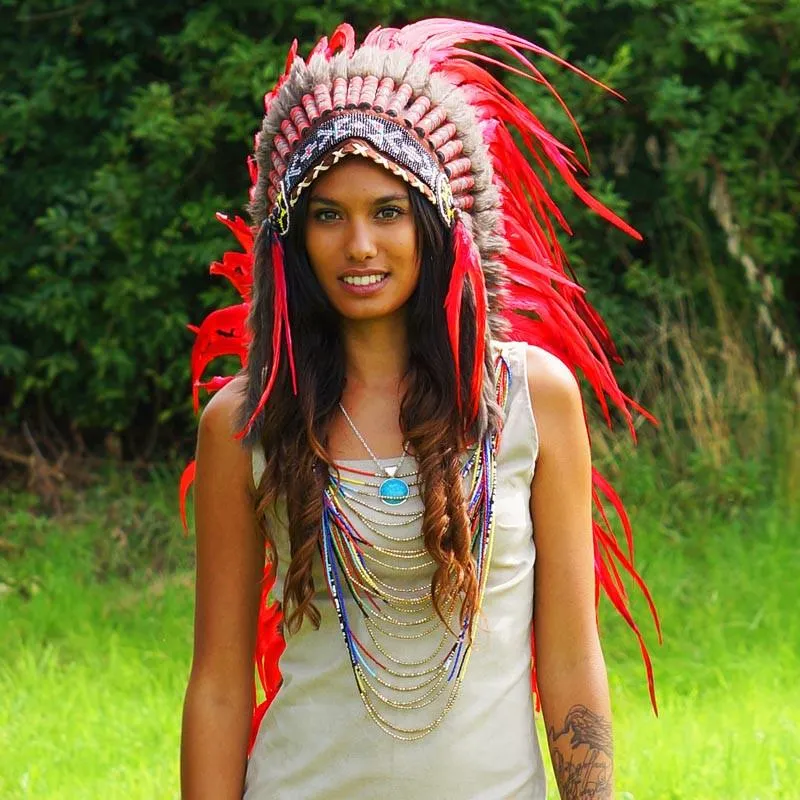 Red War Bonnet - 130cm