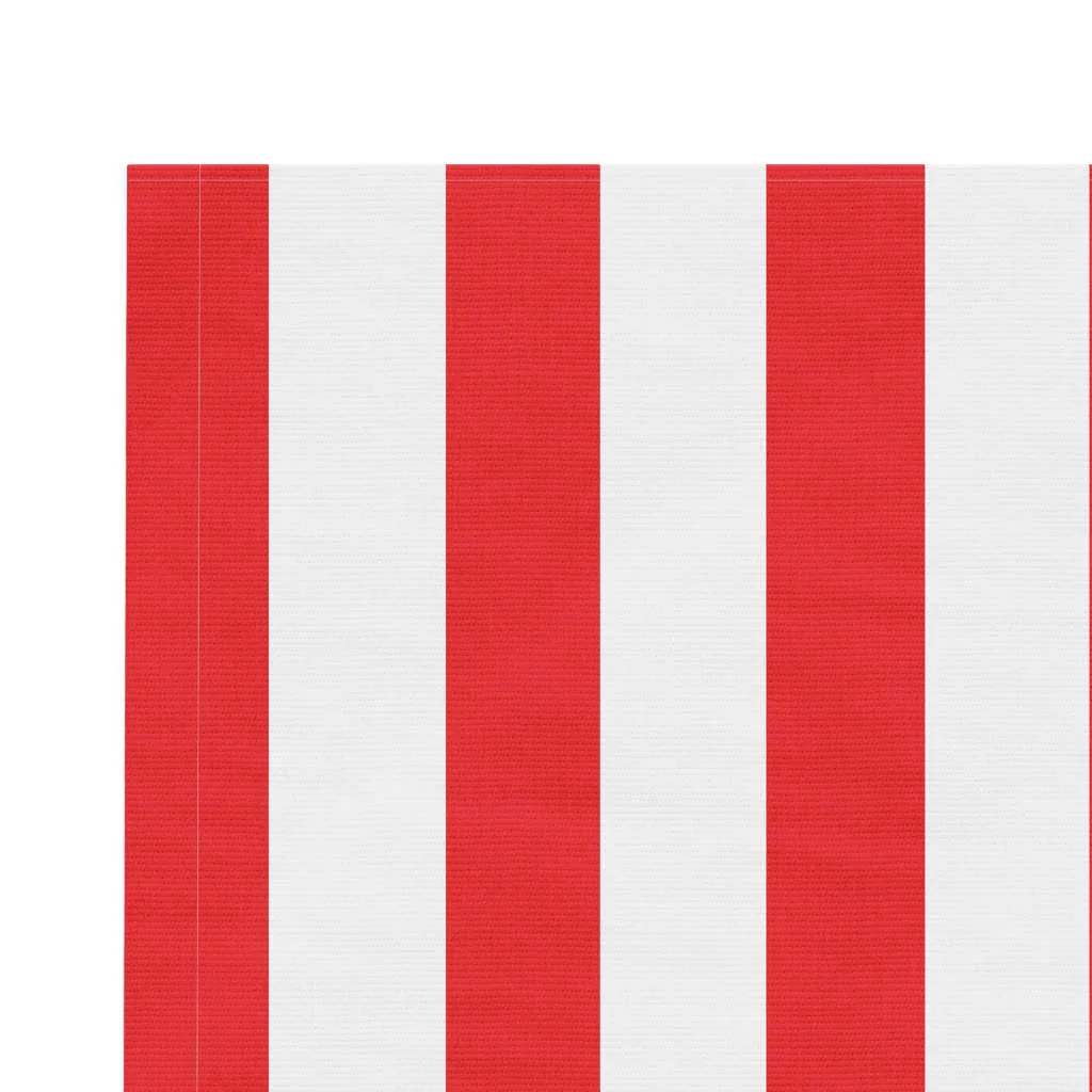 Replacement Fabric for Awning Red and White Stripe 5x3 m