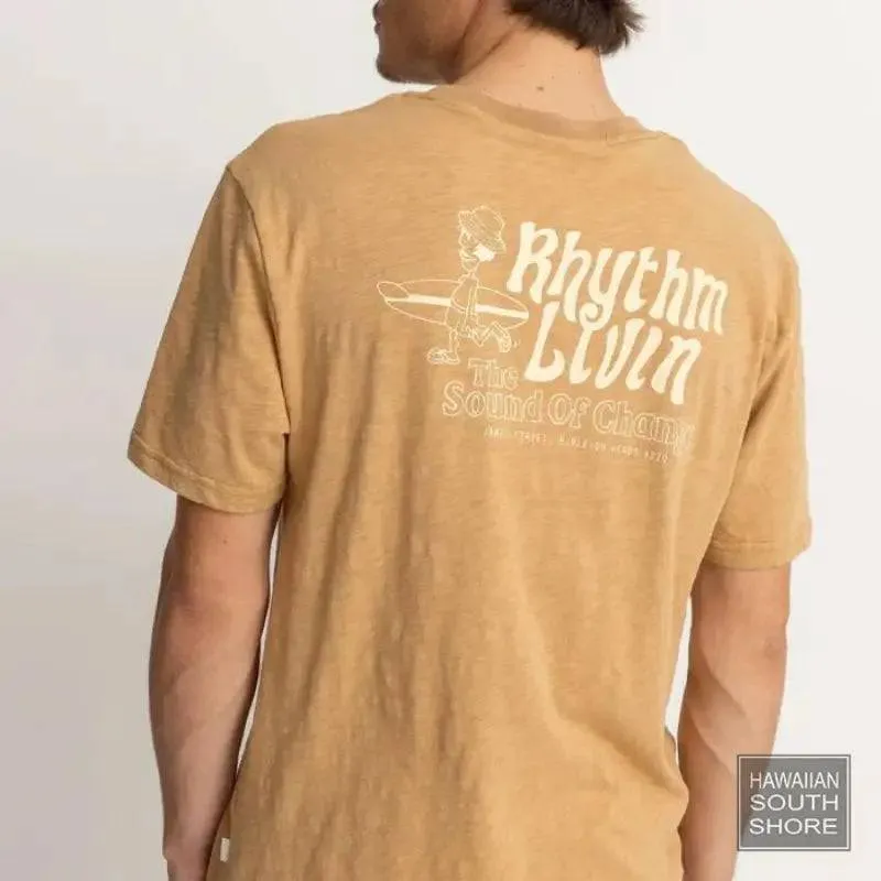RHYTHM T-Shirt Livin Slub (Small - XLarge) Latte
