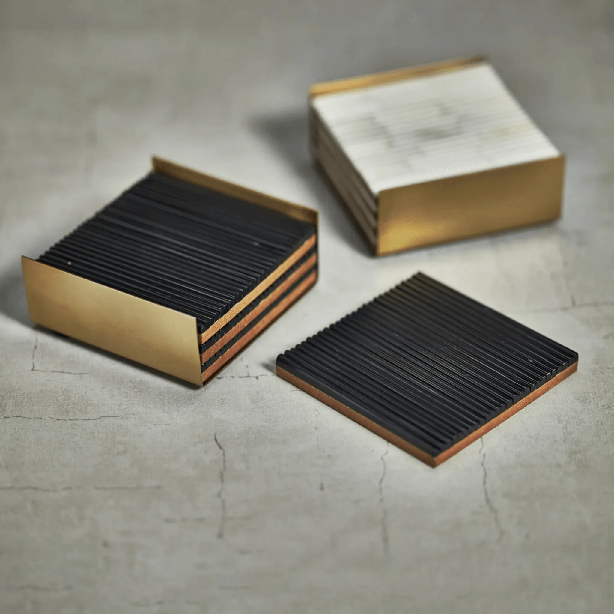 Ribbed Bone Coasters