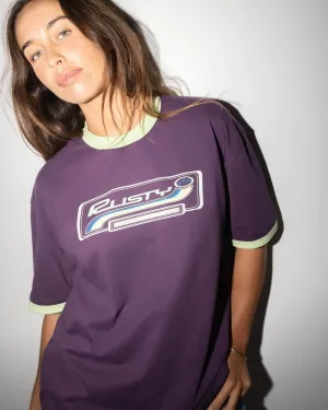 Rusty Boarding Pass Oversize Tee