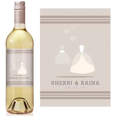 Two Dresses Wine Label