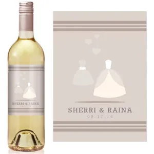 Two Dresses Wine Label