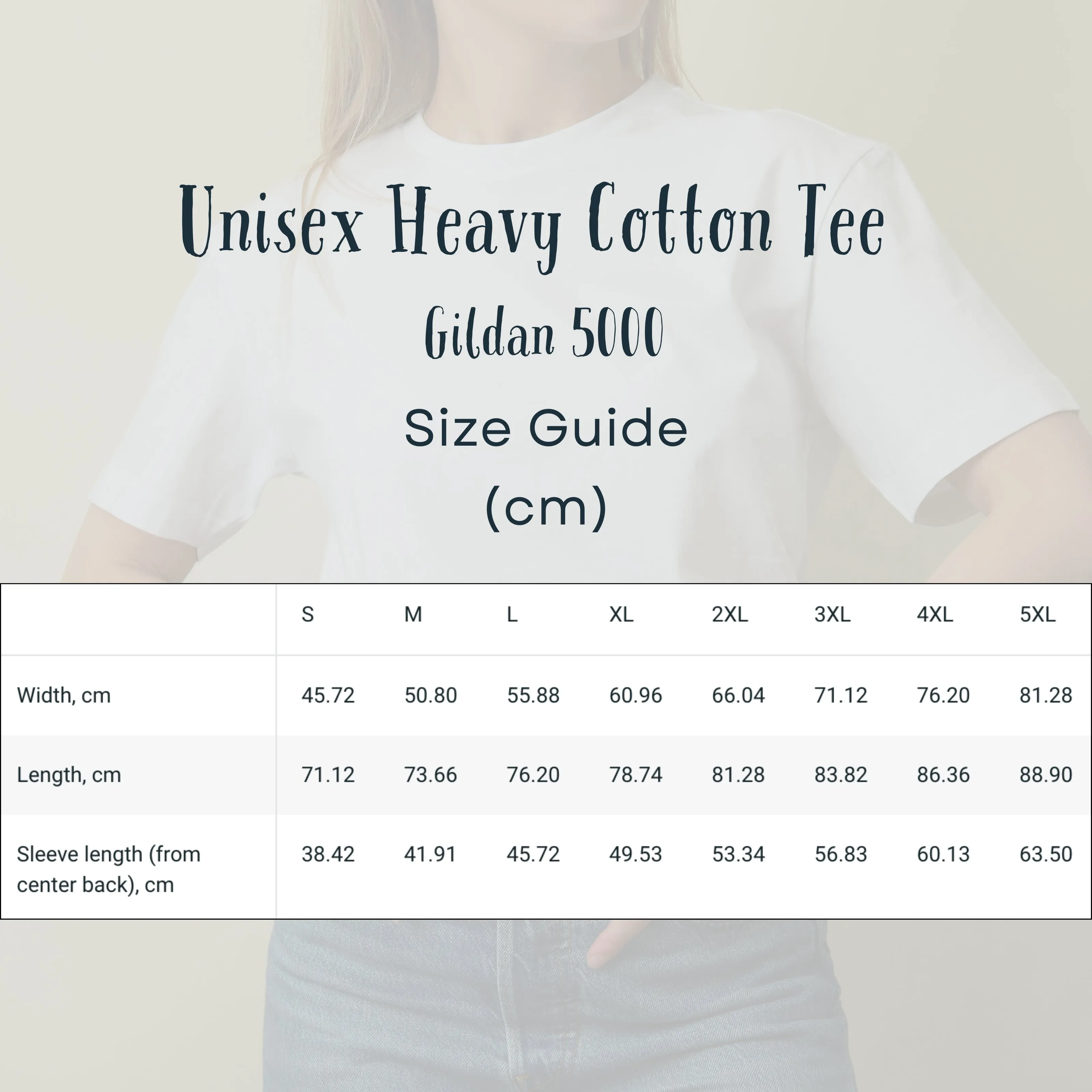 Unisex Personalized Design Heavy Cotton Tee T-Shirt | Gildan 5000