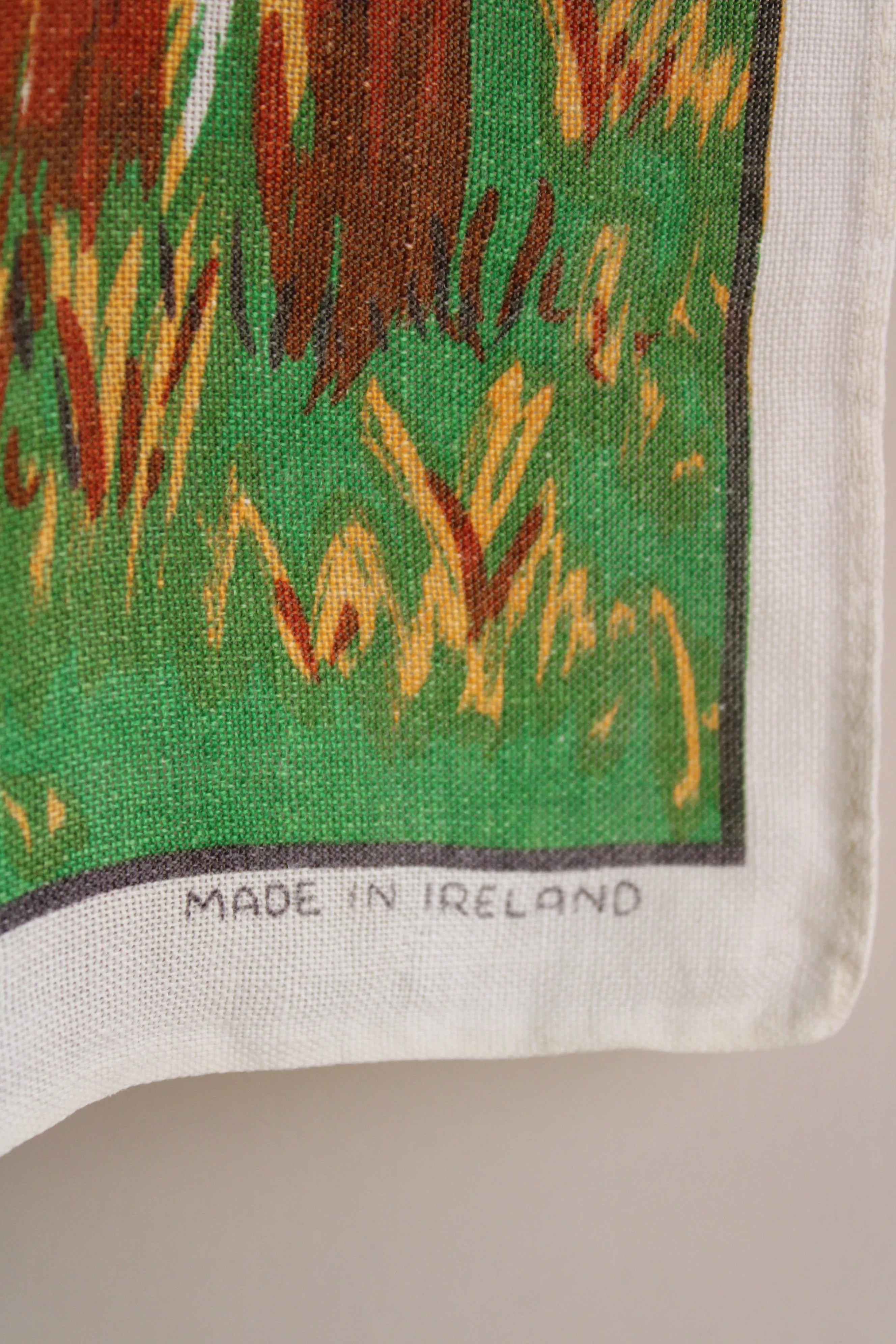 Vintage 1950s 1960s Irish Coffee Linen Tea Towel
